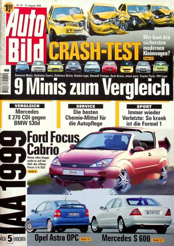Deckblatt Auto Bild (32/1999)